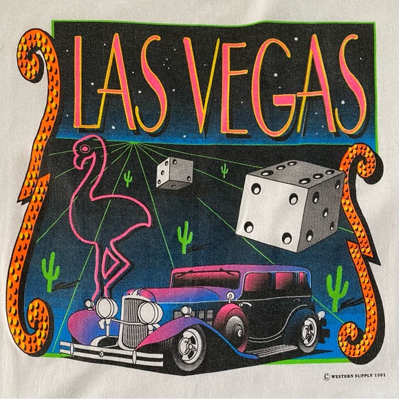 NWT Vintage 90s Las Vegas Tee XL - Picture 1 of 5